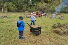 Zázemí na poli U dubu