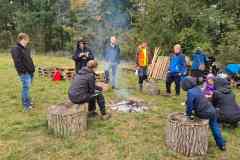 Zázemí na poli U dubu